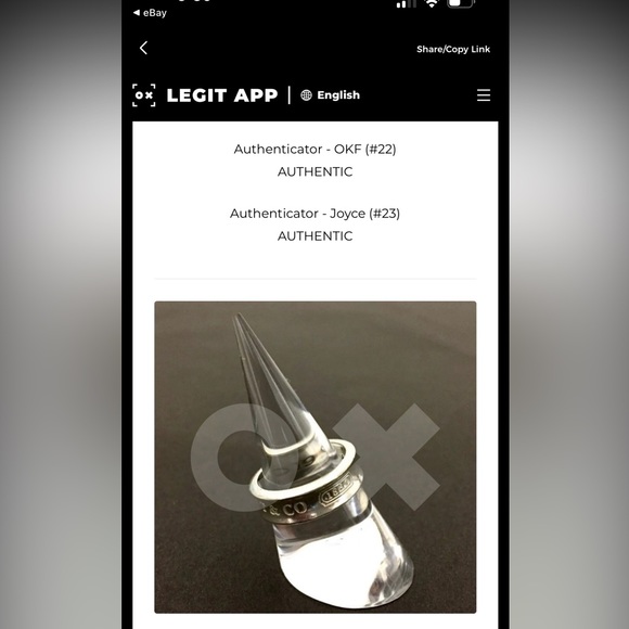 TIFFANY & CO. (Sz 6.5 US) 1837 Silver T&Co. 925 Thick Band Ring - Picture 11 of 13